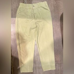 Size 31 Forever 21 Cinched Waist Faded Sage Jeans